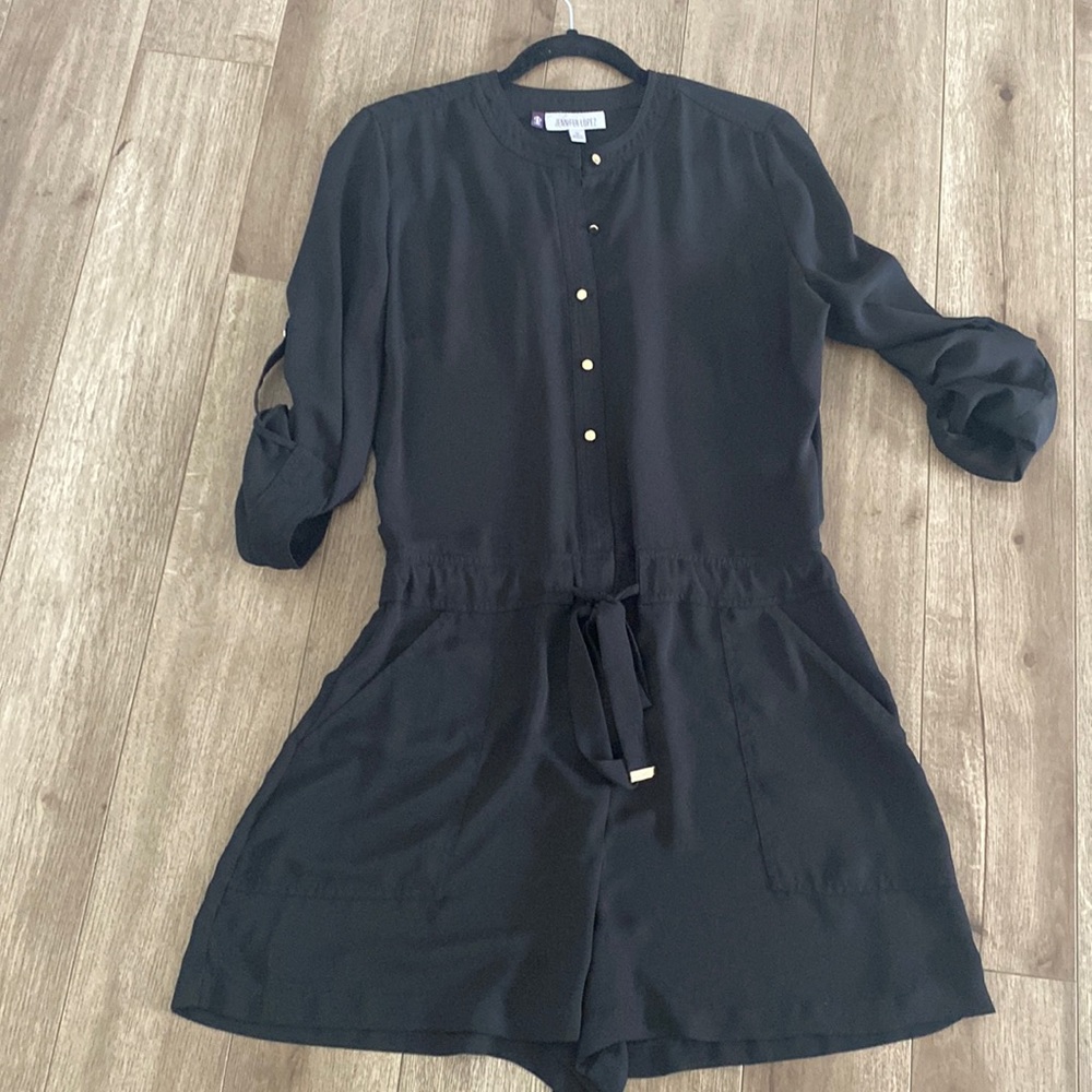 Jennifer Lopez Black Shorts Romper Size 10